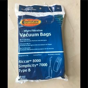 Riccar 8000 Series Type B Vacuum Bags
